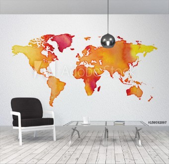 Picture of Watercolor World Map
